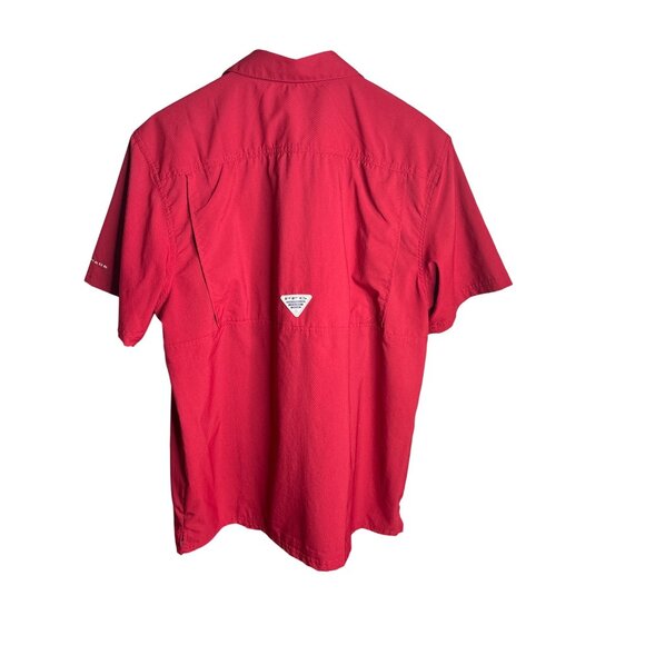 Columbia Men's Beet Red PFG Slack Tide Camp Shirt M - Picture 2 of 9